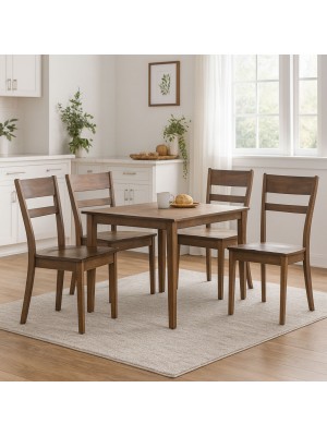 Set 4 Pezzi Sedia ADIGE completamente in legno pregiato solido e robusto