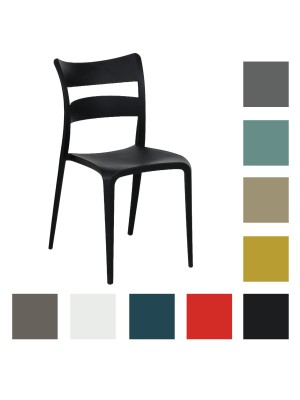 copertina sedie in polipropilene design moderno ed impilabile modello Onda Totò Piccinni