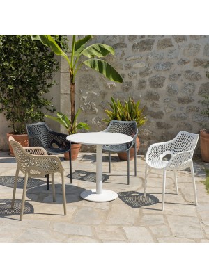 Sedie in Plastica da Giardino in Polipropilene con Braccioli - POLTRONA LOREN