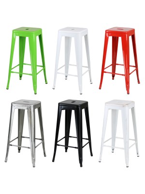 sgabello in metallo design industriale 