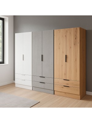 Copertina Armadio rovere artisan vista diagonale