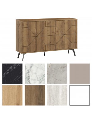 Madia in Legno con quattro ante 123x35x77,4h - DUNE