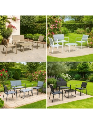 Set Salottino da Giardino in metallo e textilene Bizzotto - ARENT