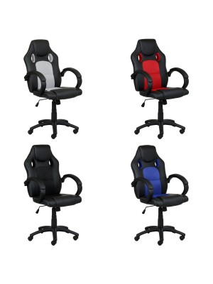 sedie gaming girevoli 4 colorazioni