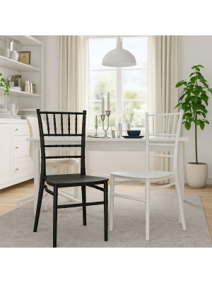 Sedie CHIAVARINA DUOS impilabili in Polipropilene per esterno eventi catering cerimonia ristorante matrimonio