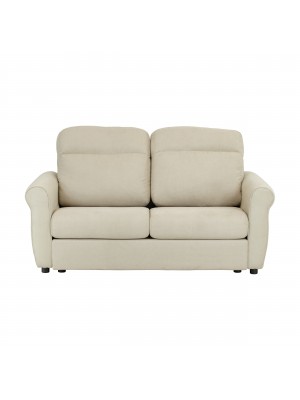 Divano 2 Posti in Tessuto colore Beige Sfoderabile made in italy modello Luna Totò Piccinni