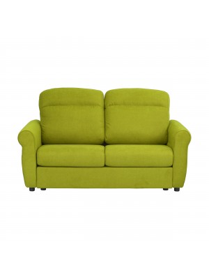 Divano 2 Posti in Tessuto colore Verde Mela Sfoderabile made in italy modello Luna Totò Piccinni