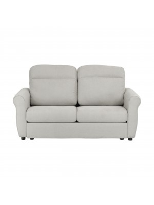 Divano 2 Posti in Tessuto colore Light Grey Sfoderabile made in italy modello Luna Totò Piccinni