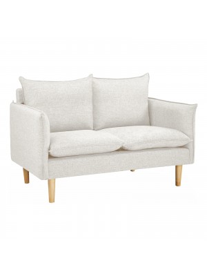 Divano 2 Posti  in Tessuto colore Beige imbottita modello Dario Totò Piccinni