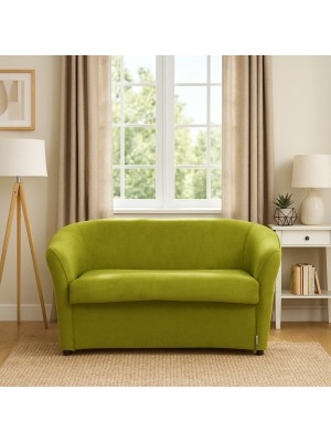 Vista ambientata Divano a Pozzetto 2 Posti in Tessuto colore Verde modello Pozzetto Totò Piccinni