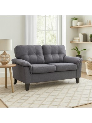 vista ambientata Divano Berlino in Tessuto 2 Posti Imbottito, con Braccioli