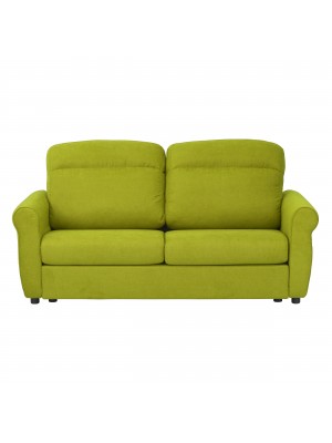 Divano 3 Posti in Tessuto colore Verde Mela Sfoderabile made in italy modello Luna Totò Piccinni
