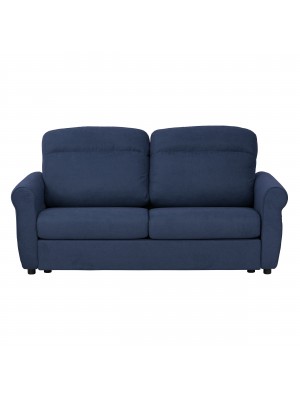 Divano 3 Posti in Tessuto colore Blu Oceano Sfoderabile made in italy modello Luna Totò Piccinni