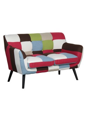Divano Poltrona Pouf Tessuto Patchwork Alta qualità Top (2 Posti)