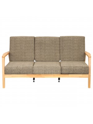 Divano 3 posti design moderno colore Beige Melange con struttura Naturale modello Scirocco Totò Piccinni