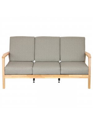 Divano 3 posti design moderno colore Grigio con struttura Naturale modello Scirocco Totò Piccinni
