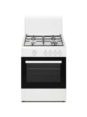 DAYA Cucina a Gas a 4 fuochi 60 x 60 con Forno Elettrico DSGC-6060E