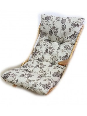 cuscino imbottito sedia sdraio harmony grigio floreale 