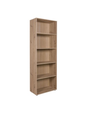 Libreria in legno rovere artisan vista diagonale