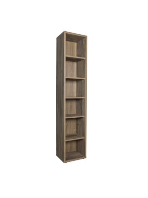 libreria legno noce brera vista diagonale 