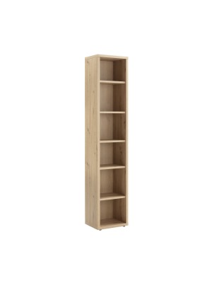 libreria classica rovere miele vista diagonale