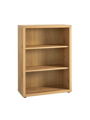libreria a giorno rovere miele vista diagonale 