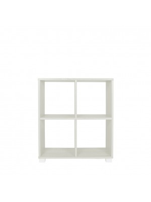 libreria scaffale in legno rovere sbiancato 4 scomparti