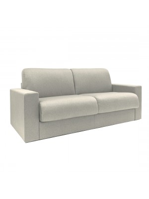 divano letto ribaltone imbottito con braccioli light grey
