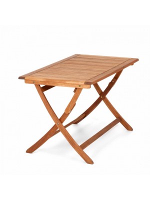 tavolo california pieghevole in legno di eucalipto 120x70