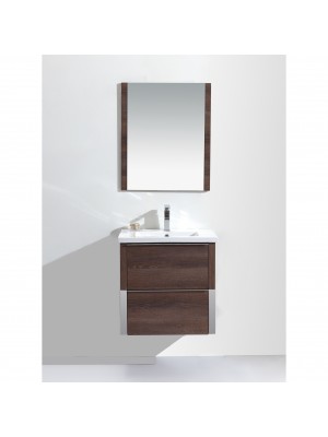 Set Mobile Bagno con due Cassetti e lavabo sospeso 61 cm | FAUNO