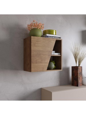 Vista ambientata Pensile con anta sagomata reversibile rovere mercure 55x50h modello modula Totò Piccinni