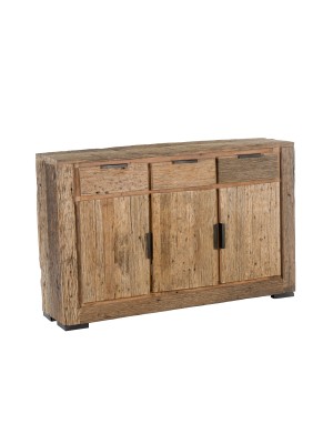madia moderna in legno di deriva vista diagonale 