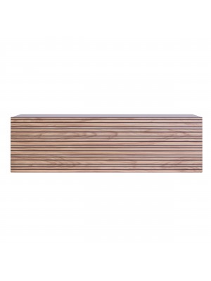 Vista frontale Pensile 1 Ribalta Cashmere/Rovere Cannettato Modello Mandala Totò Piccinni