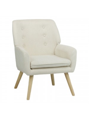 Poltroncina in Tessuto imbottita colore Beige modello Livia Totò Piccinni