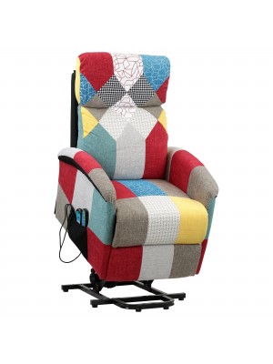 Poltrona design moderno reclinabile alzapersona con massaggio e schienale riscaldato party modello Style Totò Piccinni