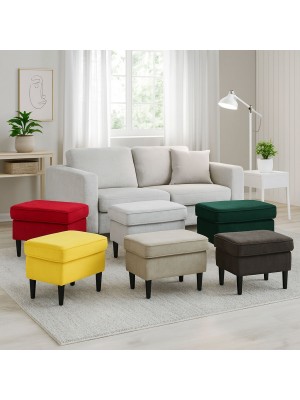 pouf colorati design moderni per salotto rettangolari con piedini alti - Lilibet Totò Piccinni