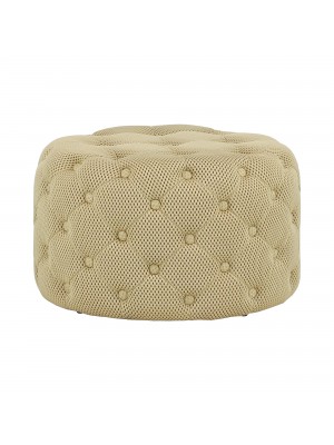 Pouf Trapuntato 3D Beige design vintage modello Chester Totò Piccinni