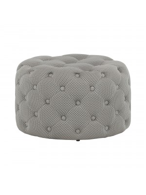 Pouf Design Vintage CHESTER Classico Trapuntato (3D Grigio)