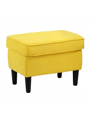pouf colorato giallo rettangolare con cuscino imbottito - Lilibet totò piccinni
