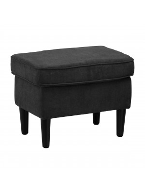 Pouf da Salotto per poltrona in tessuto colore Grigio Scuro modello Lilibet Totò Piccinni