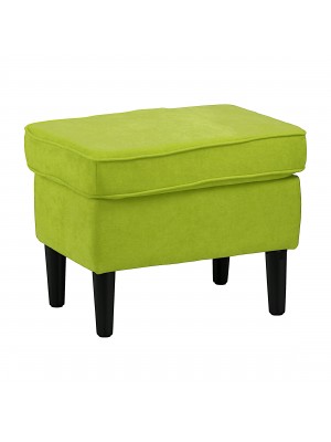 Pouf da Salotto per poltrona in tessuto colore Verde Chiaro modello Lilibet Totò Piccinni