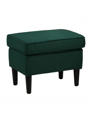 Pouf da Salotto per poltrona in tessuto colore Verde Scuro modello Lilibet Totò Piccinni
