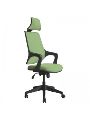Sedia Ufficio RECIFE girevole 360°,con rotelle, altezza e schienale regolabile (Verde Lime)