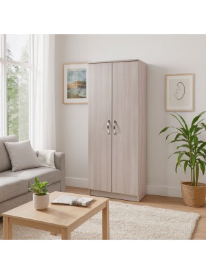 Vista ambientata Scarpiera in Legno colore Olmo con ripiani e 2 ante modello Gabriella Totò Piccinni