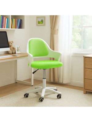 Vista ambientata Sedia Ufficio girevole colore Verde con altezza regolabile modello Pucci Totò Piccinni