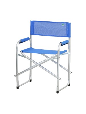sedia regista esterno, pieghevole con braccioli, colore Blu. Baia Totò Piccinni