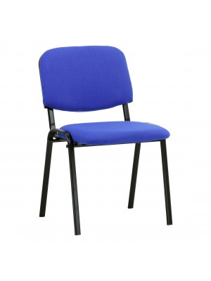 Sedia conferenza in Tessuto con struttura in metallo colore Blu modello News Totò Piccinni