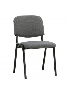 Sedia conferenza in Tessuto con struttura in metallo colore Grigio modello News Totò Piccinni