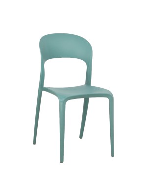 Sedia New Omega in Polipropilene Moderne Design Impilabile (Verde Salvia)