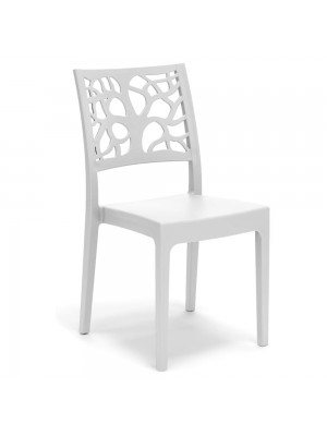 Sedie In polipropilene colore Bianco design impilabili made in italy modello Teti Totò Piccinni